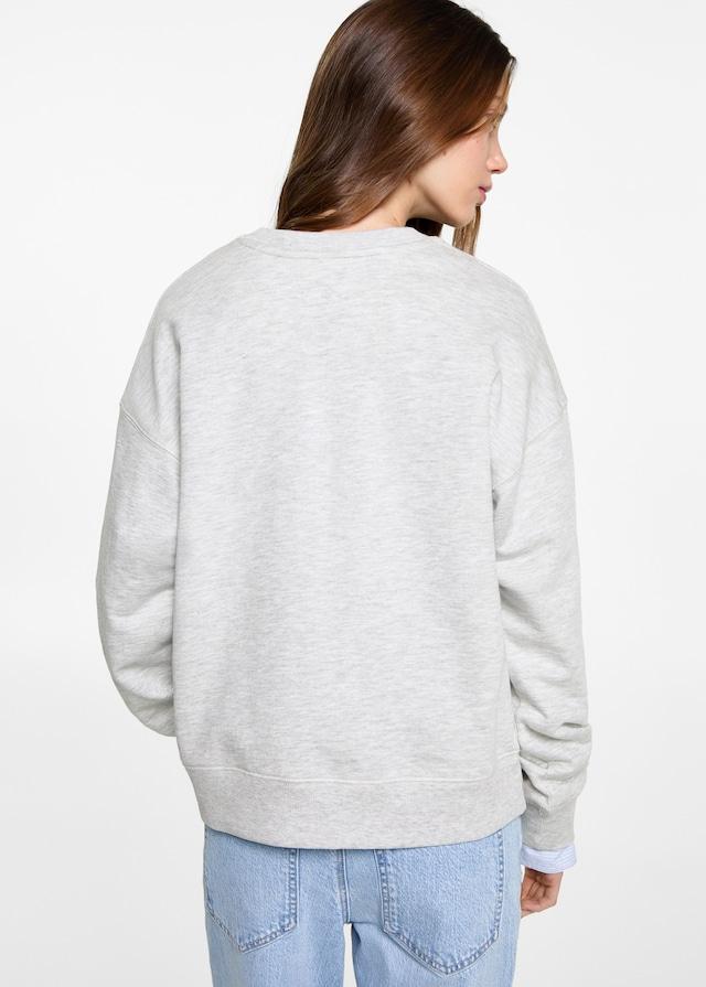 Mango Gemustertes Baumwoll-Sweatshirt Online Shopping