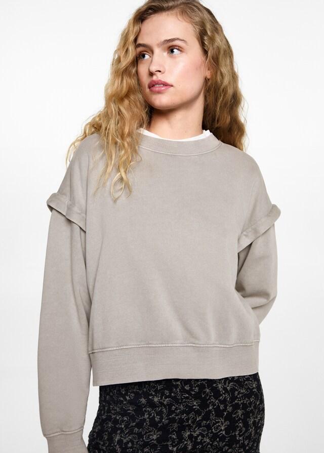 Mango Sweatshirt mit abfallenden Schultern Exklusivangebot