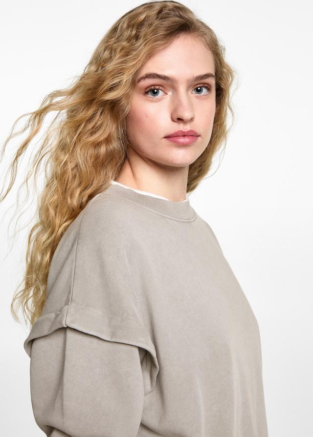 Mango Sweatshirt mit abfallenden Schultern Exklusivangebot
