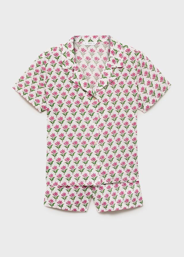 Mango Pyjama-Pack aus gemusterter Baumwolle Neueste Mode