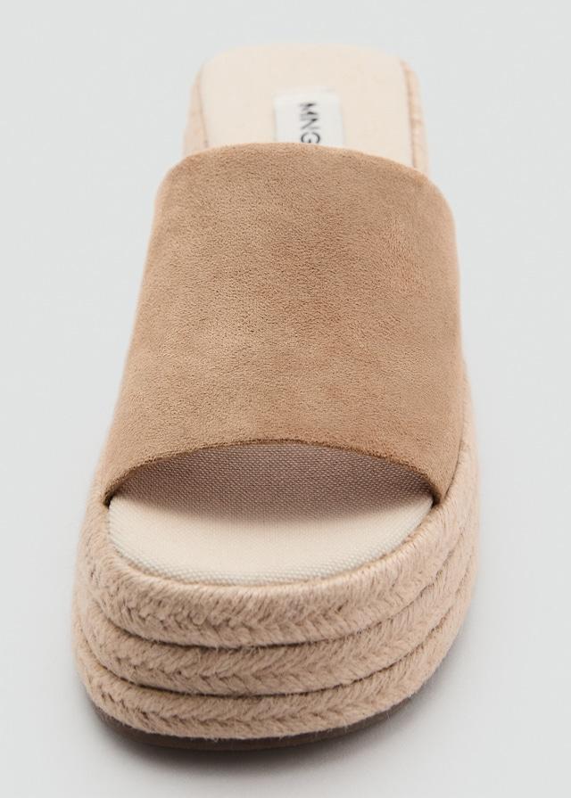 Mango Esparto Plateau-Sandaletten Tägliche Deals