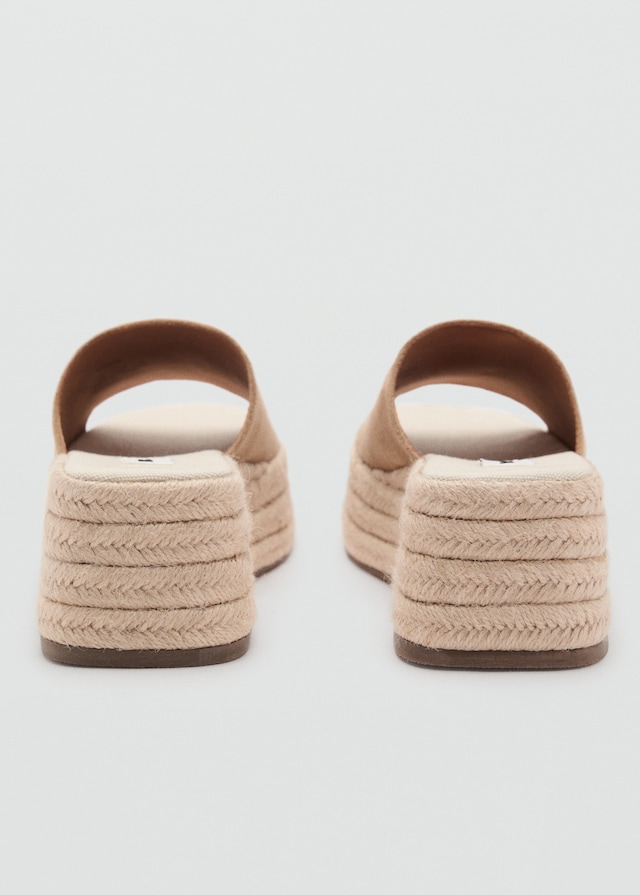 Mango Esparto Plateau-Sandaletten Tägliche Deals