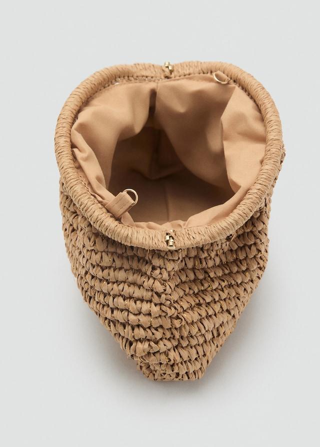Mango Clutch-Tasche aus Naturfaser Kostenlose Rückgabe