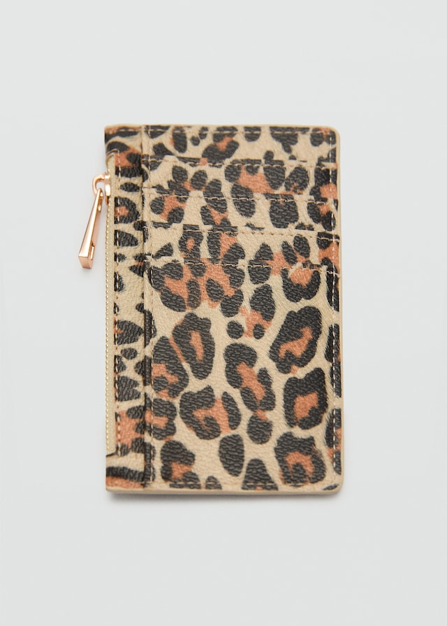 Mango Geldbörse mit Leder-Effekt und Leoparden-Print Nur für heute