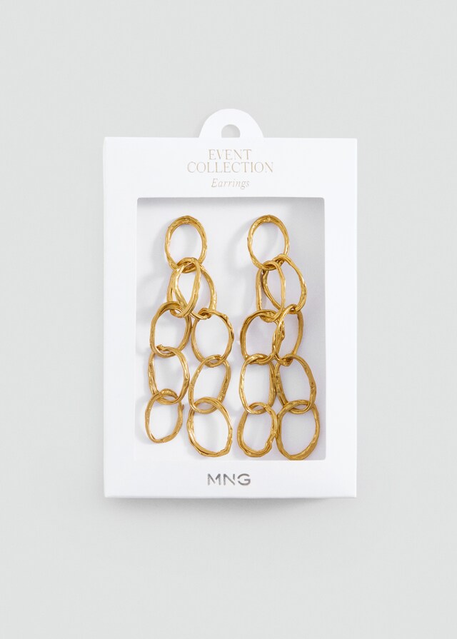 Mango Ohrhänger mit verschlungenen Ringen Black Friday Preise
