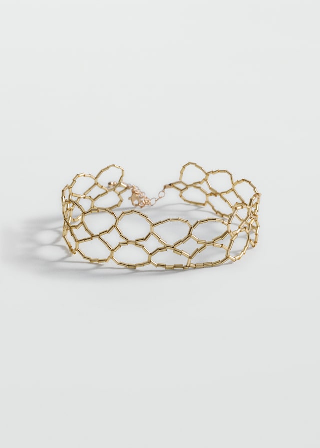 Mango Kristall-Chokerkette Im Verkauf