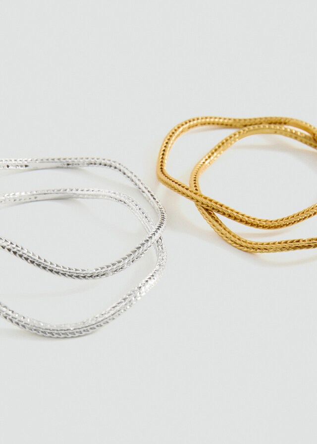 Mango Set mit Metallarmreifen zollfrei