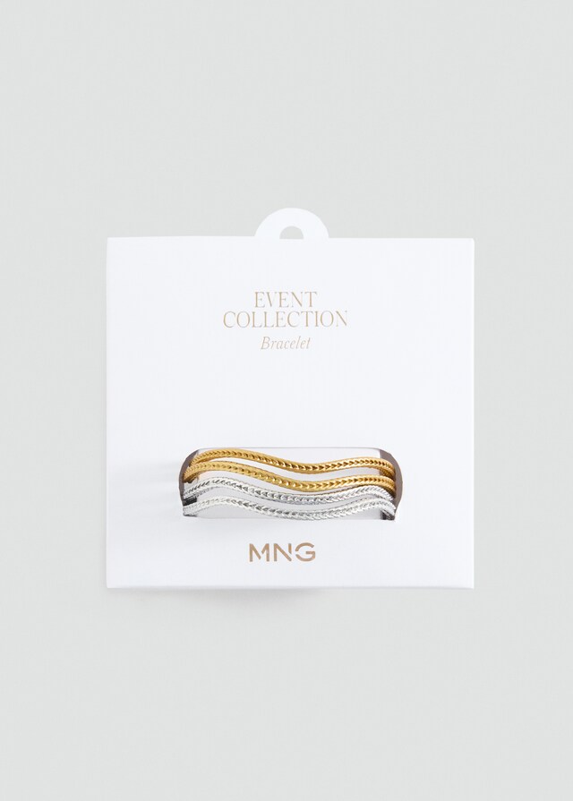 Mango Set mit Metallarmreifen zollfrei