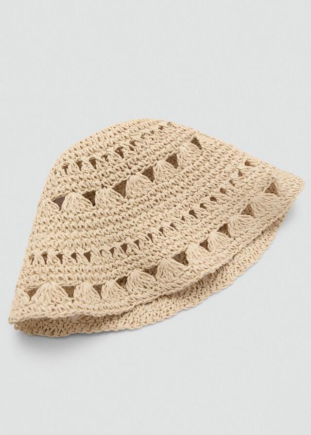 Mango Bucket Hat aus Stroh Sonderangebot