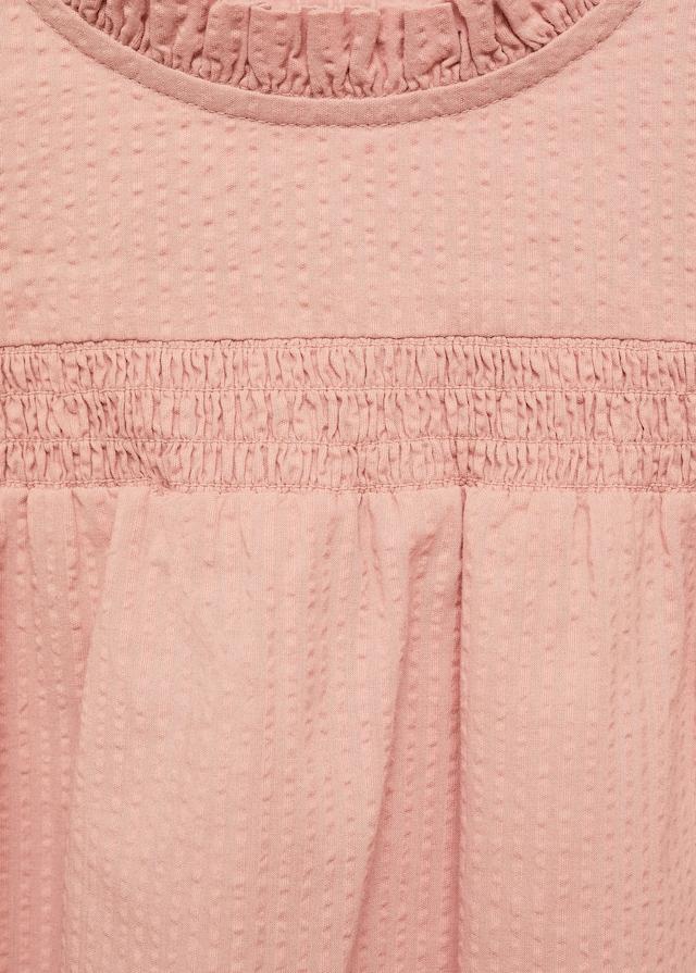 Mango Texturierte Baumwollbluse Flash Sale