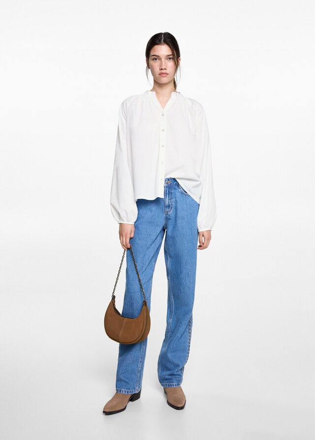 Mango Bluse mit Ballonärmeln Zeitlich begrenztes Angebot