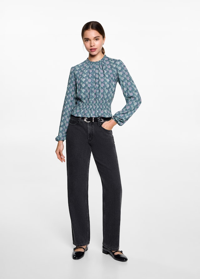 Mango Bluse mit Blumenmuster Exklusive Angebote