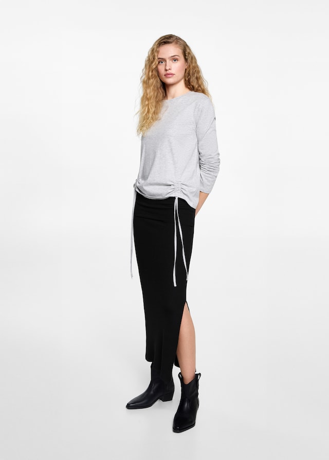 Mango Langer Strickrock Räumungsverkauf