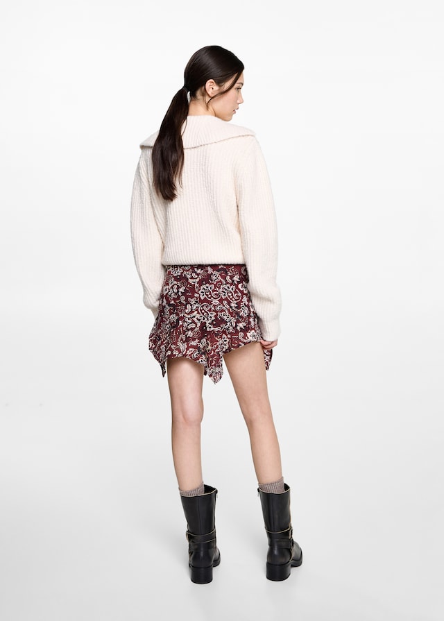 Mango Asymmetrisches Printkleid Tägliche Deals