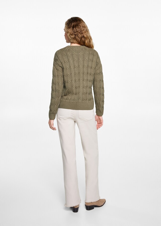 Mango Pullover mit Zopfmuster Letzte 2 Tage