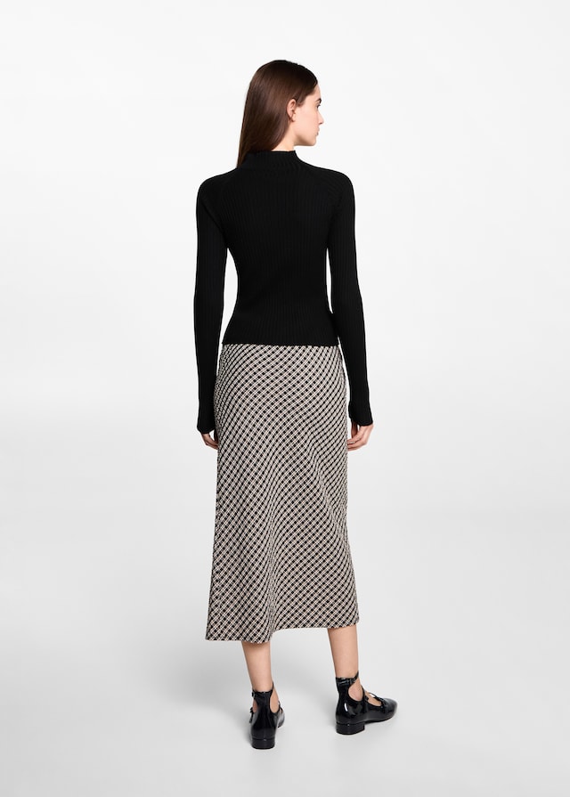 Mango Ripp-Pullover mit Rollkragen Letzter Tag