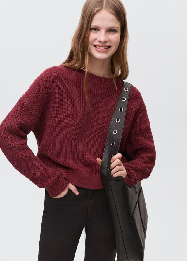 Mango Strickpullover mit Schlitzen Bis zu 60% Rabatt