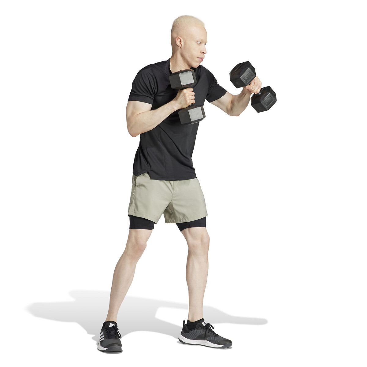 laredoute 2-in-1 Workout-Shorts beige adidas Performance Räumungsverkauf