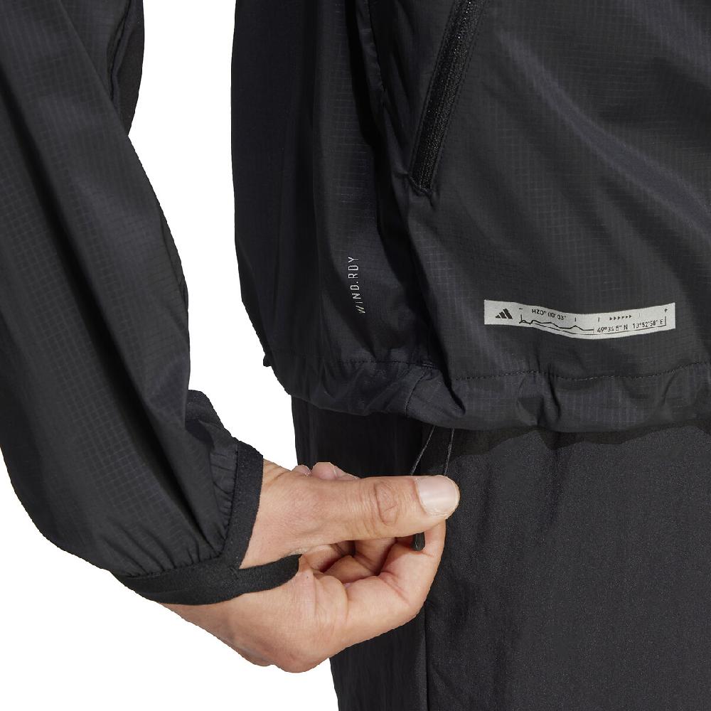 laredoute Laufjacke mit kleinem Logo schwarz adidas Performance VIP-Rabatte