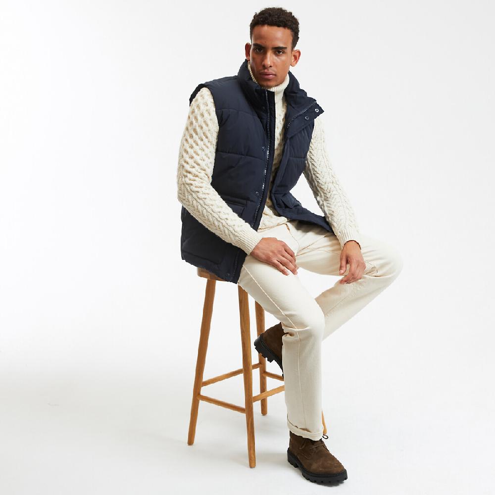laredoute Kurzes Steppgilet für die Übergangszeit Stehkragen dark navy LA REDOUTE COLLECTIONS Exklusive Angebote