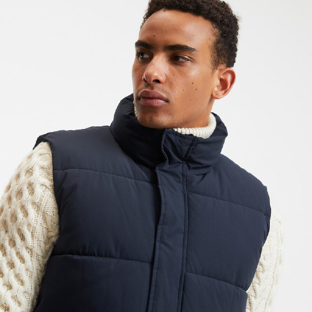 laredoute Kurzes Steppgilet für die Übergangszeit Stehkragen dark navy LA REDOUTE COLLECTIONS Exklusive Angebote