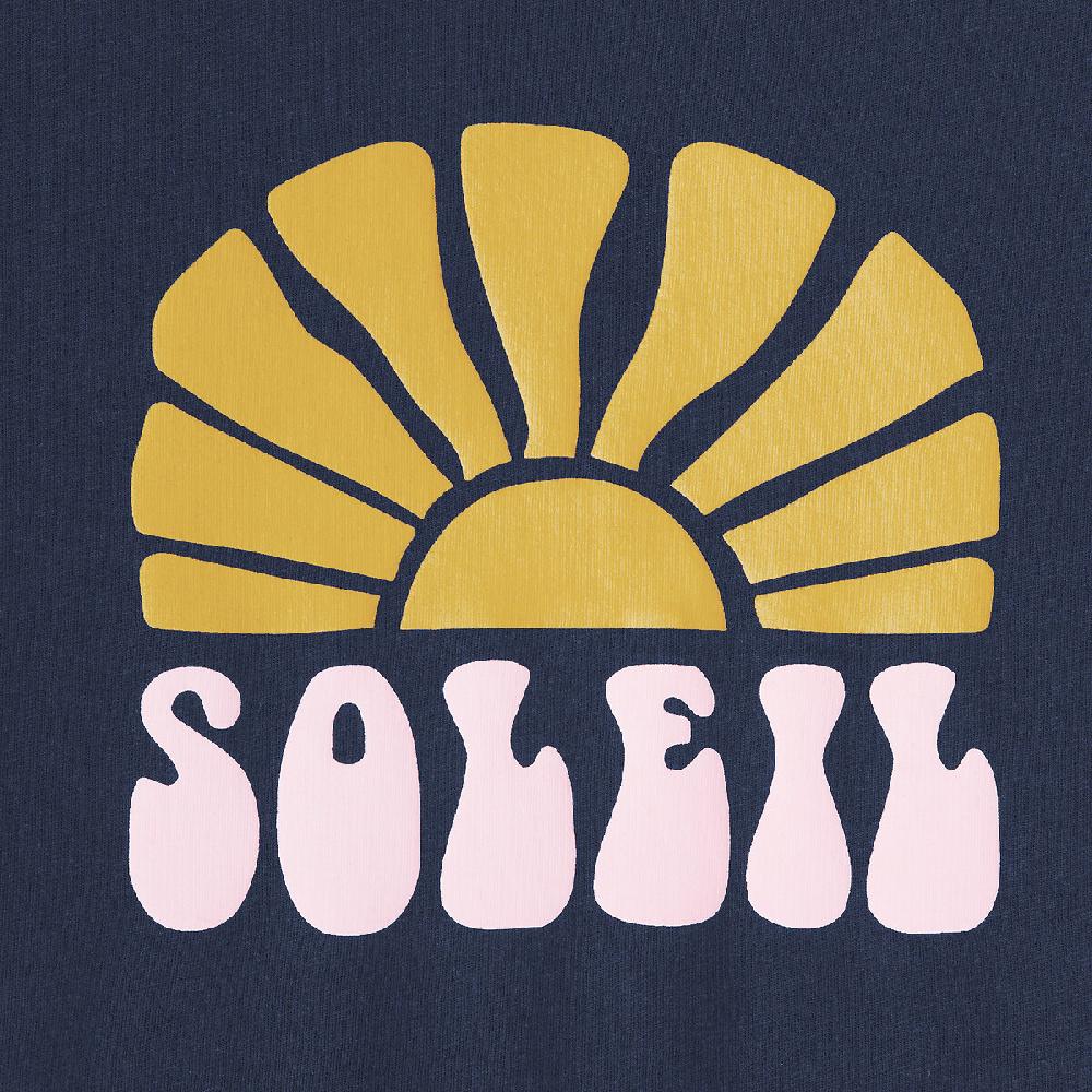 laredoute T-Shirt mit rundem Ausschnitt & Sonnen-Print marine LA REDOUTE COLLECTIONS Sonderangebote