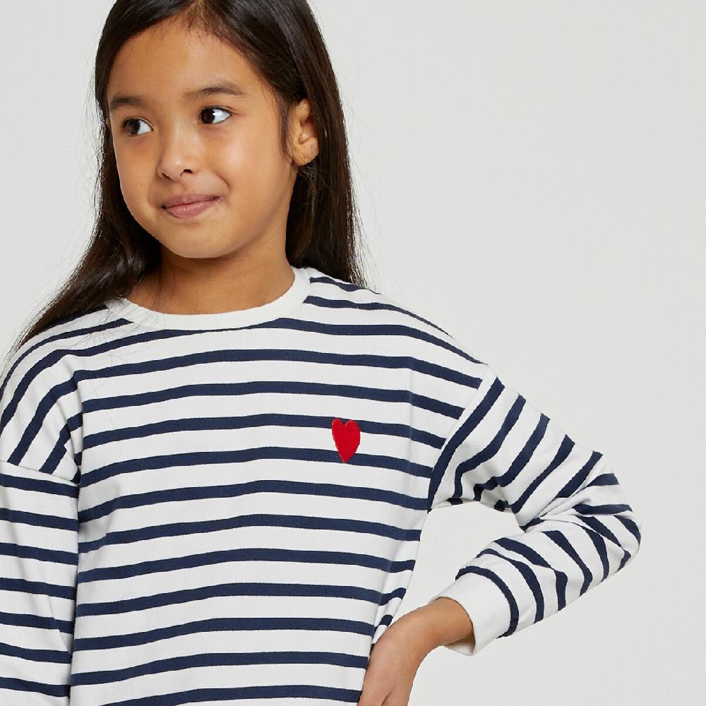laredoute Gestreiftes Sweatshirt mit rundem Ausschnitt marine gestreift LA REDOUTE COLLECTIONS Super Rabatt