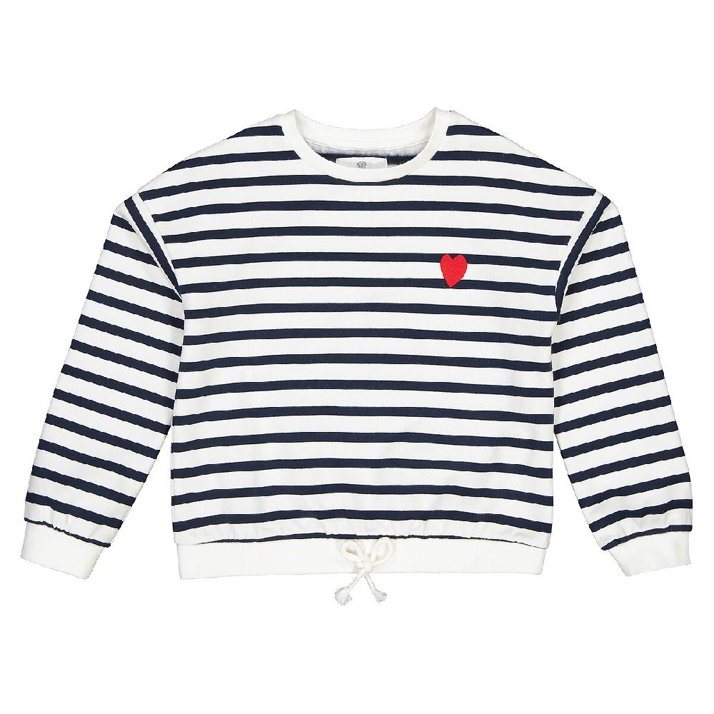 laredoute Gestreiftes Sweatshirt mit rundem Ausschnitt marine gestreift LA REDOUTE COLLECTIONS Super Rabatt