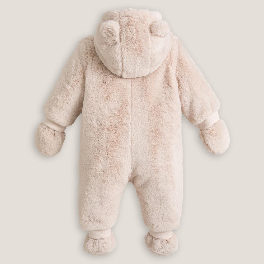 laredoute Kuscheliger Overall mit Kapuze rosa LA REDOUTE COLLECTIONS 50% Rabatt mit kostenlosem Versand