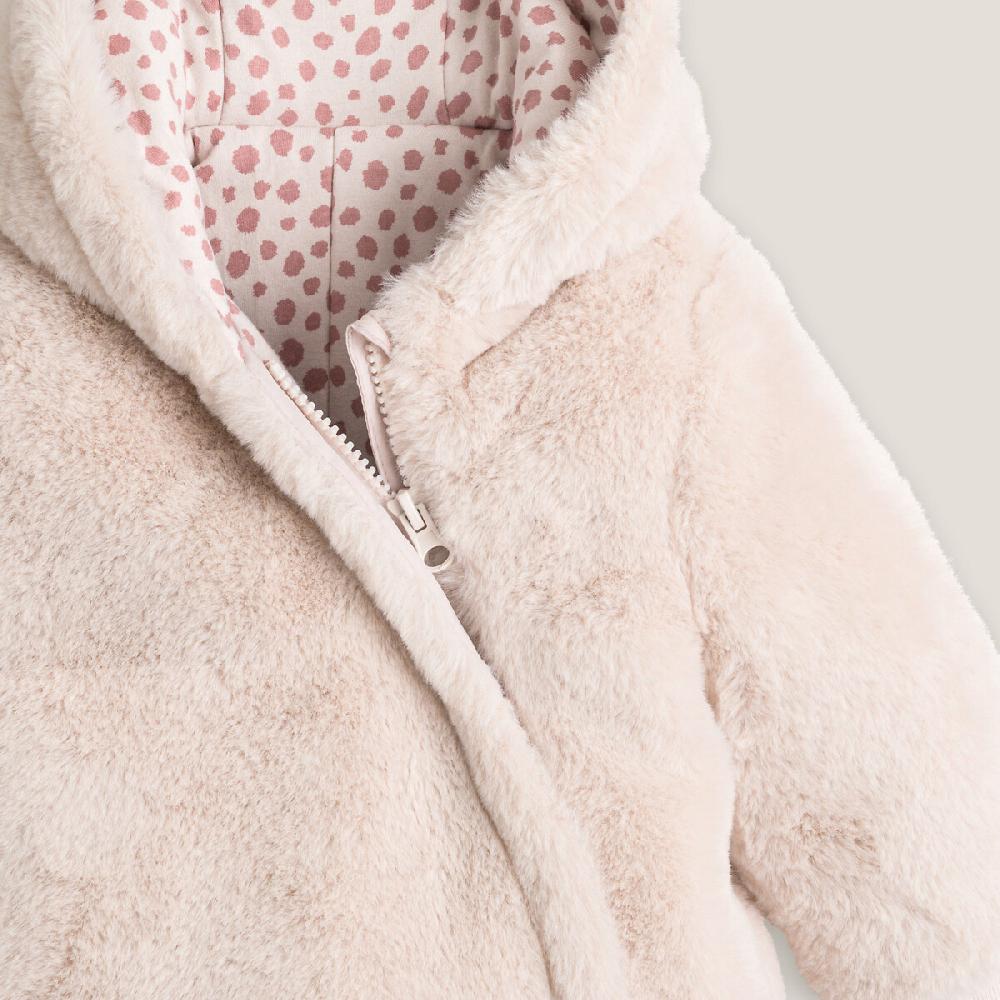 laredoute Kuscheliger Overall mit Kapuze rosa LA REDOUTE COLLECTIONS 50% Rabatt mit kostenlosem Versand