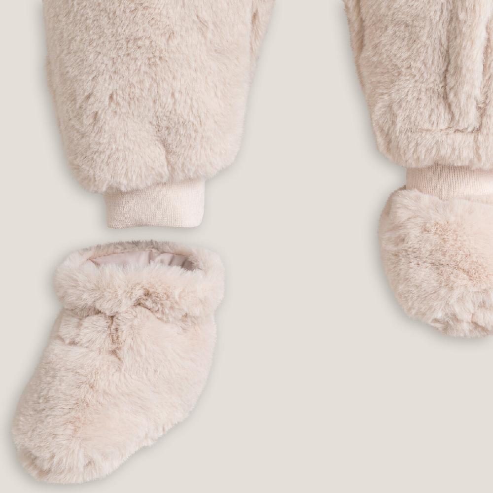 laredoute Kuscheliger Overall mit Kapuze rosa LA REDOUTE COLLECTIONS 50% Rabatt mit kostenlosem Versand