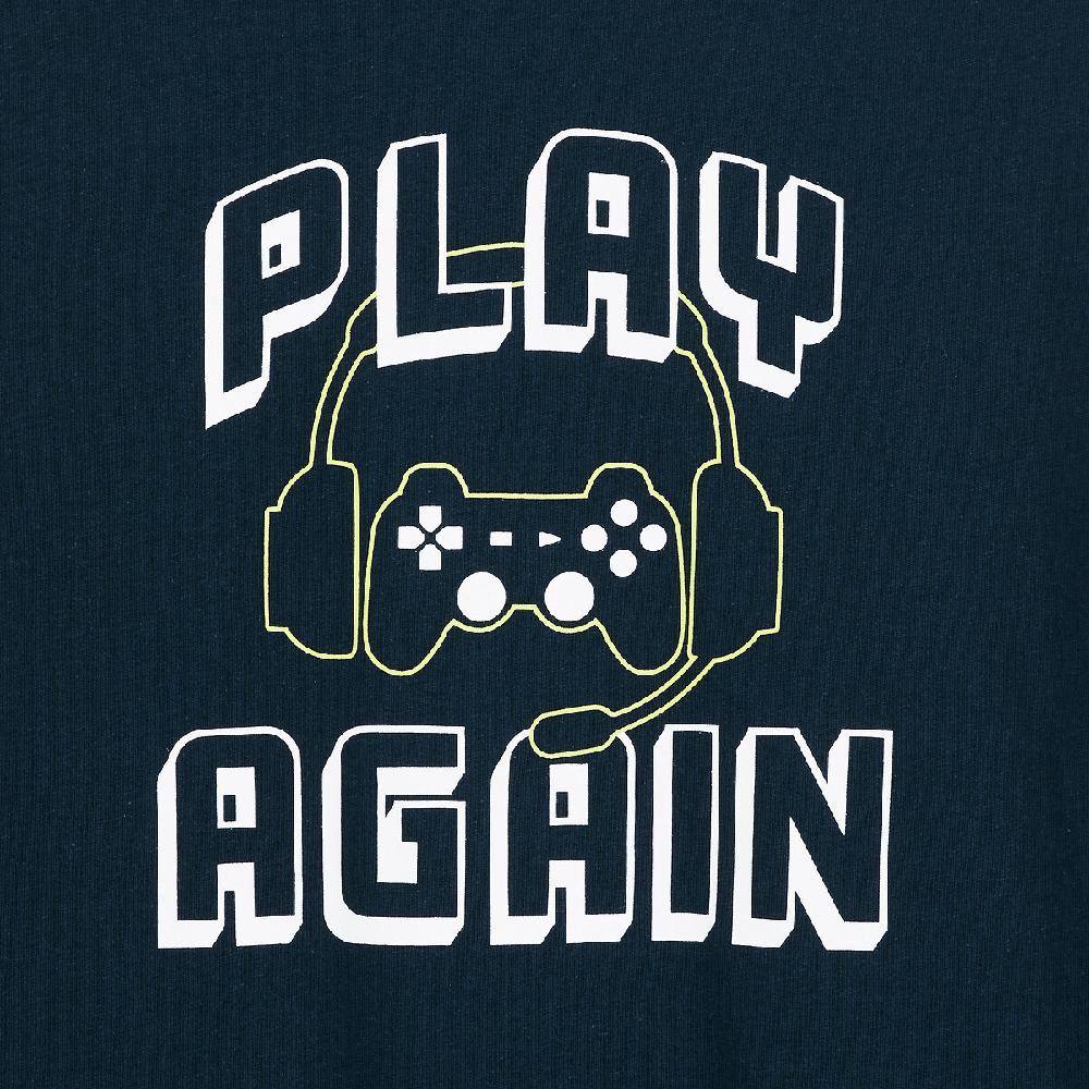 laredoute Pyjama aus Jersey mit Gaming-Aufdruck marine/grün LA REDOUTE COLLECTIONS Fabrikladen