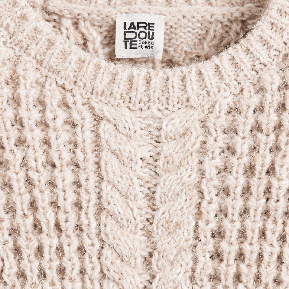 laredoute Pullover mit rundem Ausschnitt Musterstrick beige meliert LA REDOUTE COLLECTIONS Outlet