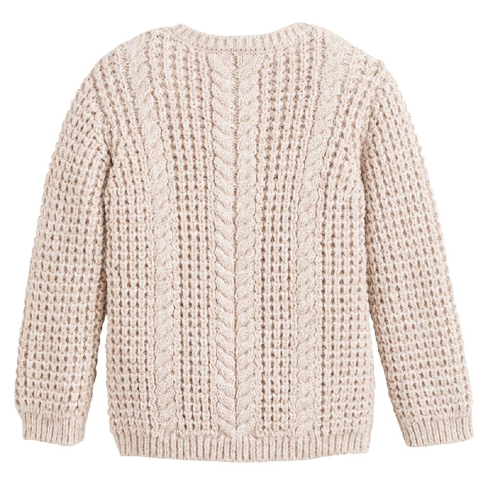 laredoute Pullover mit rundem Ausschnitt Musterstrick beige meliert LA REDOUTE COLLECTIONS Outlet