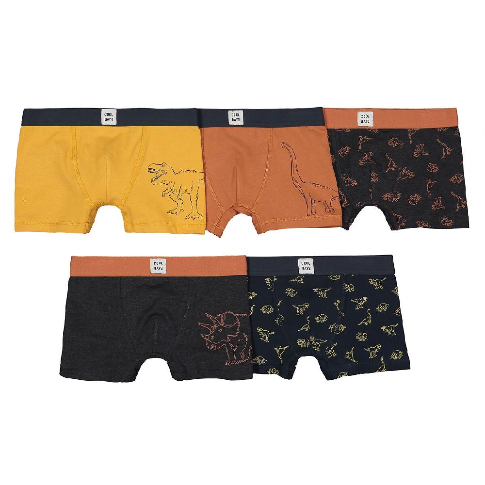 laredoute 5er-Pack Boxerpants "Dinosaurier" bunt LA REDOUTE COLLECTIONS Kostenloser Versand