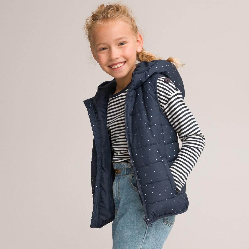 laredoute Steppjacke mit Kapuze Sternenmuster bedruckt LA REDOUTE COLLECTIONS Limitierter Zeitrabatt