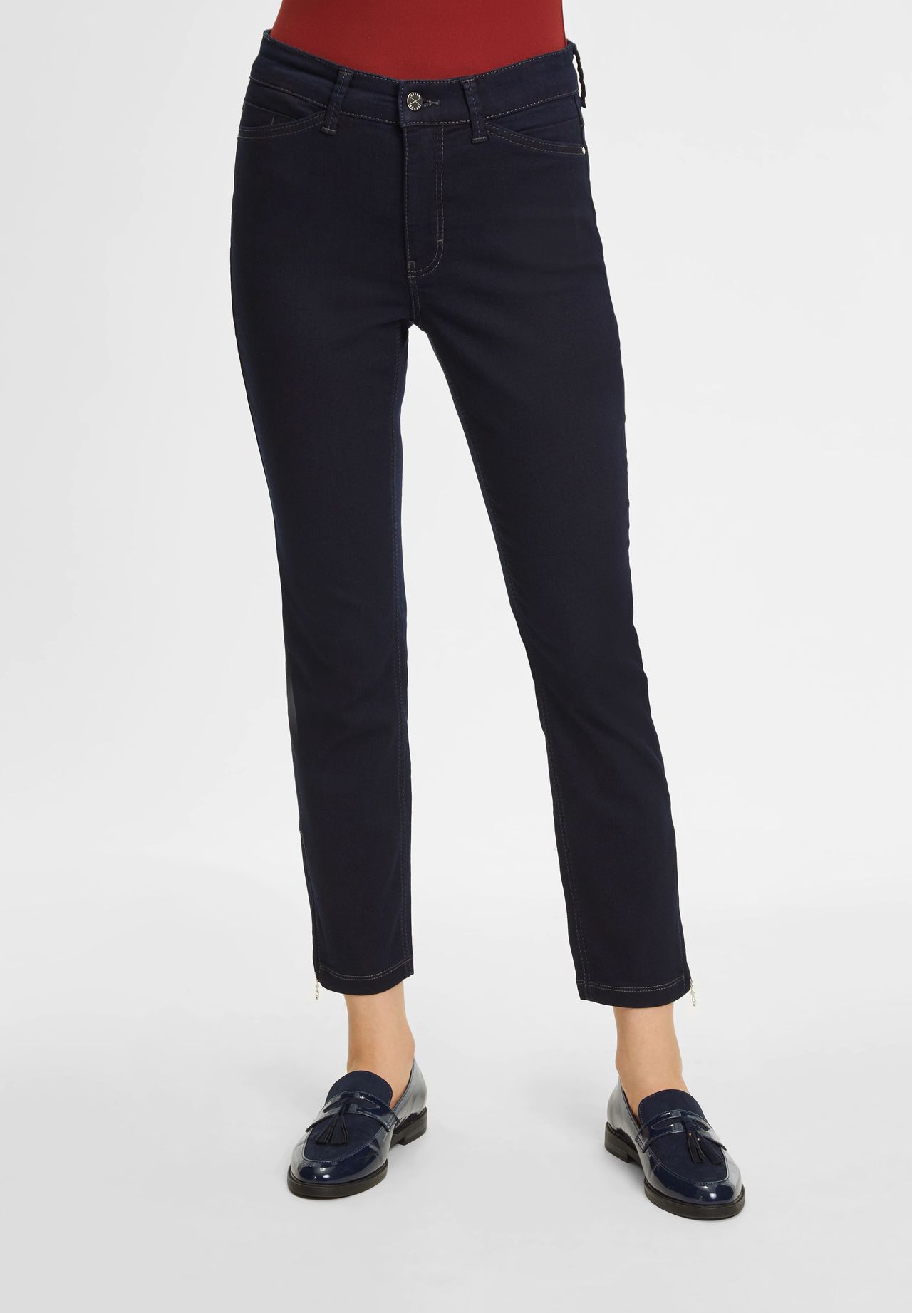 MAC Jeanshose Straight Mid Waist für Damen Heißer Verkauf