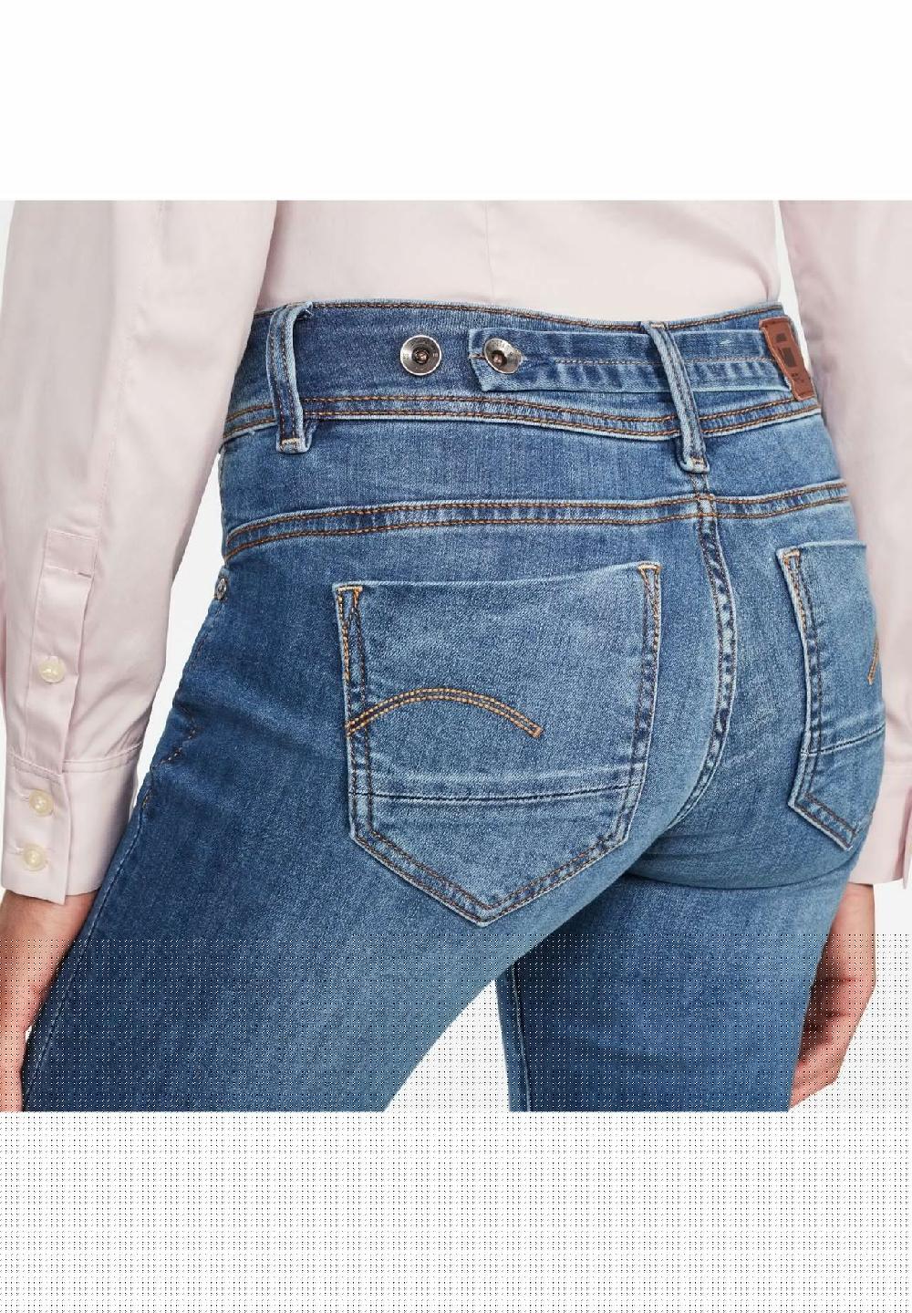G-STAR RAW Jeans "Midge" Mid-Straight Fit uni für Damen Online Outlet