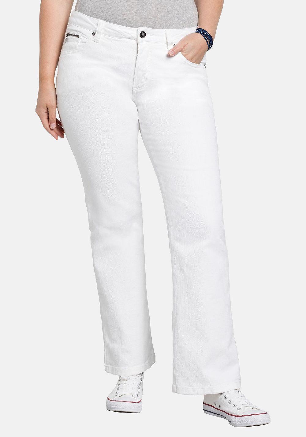 sheego Jeans in 5-Pocket-Form mit Used-Effekten Wochenangebot