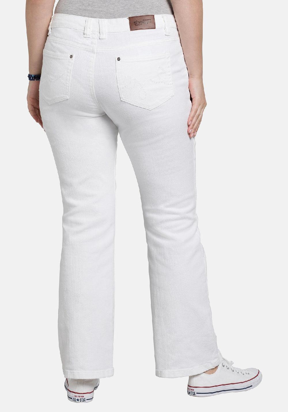 sheego Jeans in 5-Pocket-Form mit Used-Effekten Wochenangebot