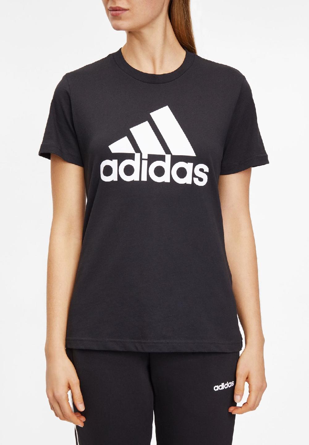 adidas T-Shirt Baumwolle Logo-Print für Damen Nur für heute