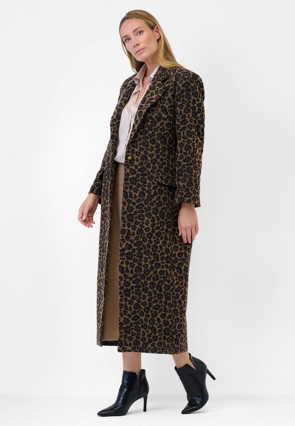 RICANO Damen Mantel Fabiana mit Leopardenmuster Flash Sale