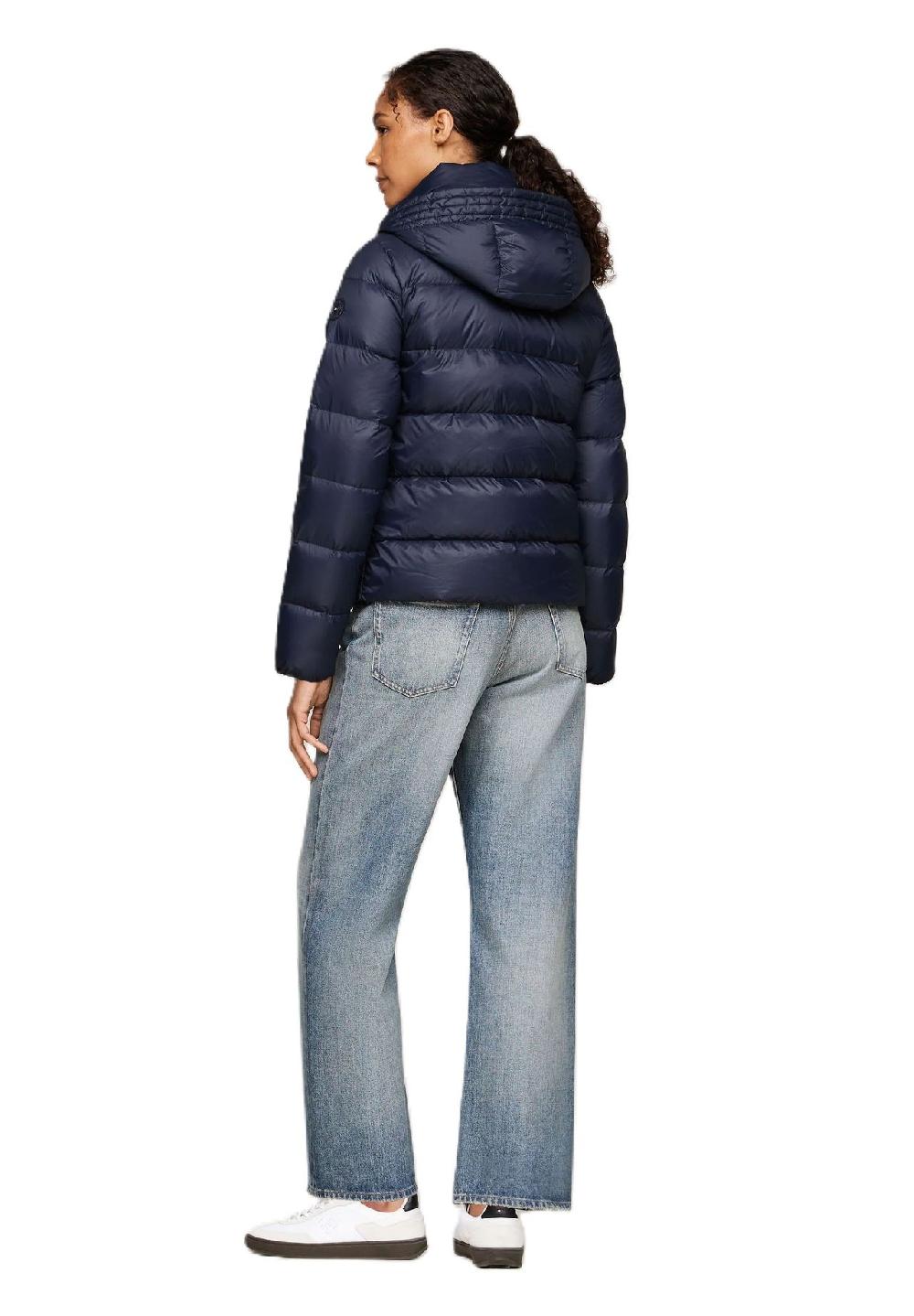 TOMMY HILFIGER Steppjacke Stehkragen Logo-Patch für Damen Black Friday