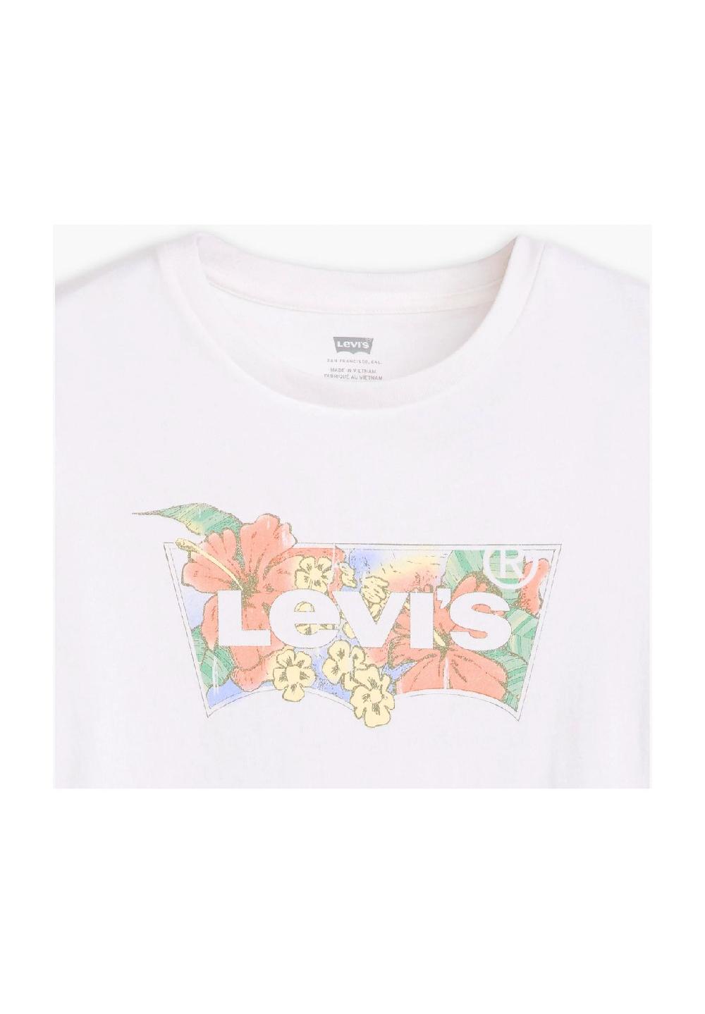 Levi's® T-Shirt Baumwolle Logo-Print für Damen Blitzangebot