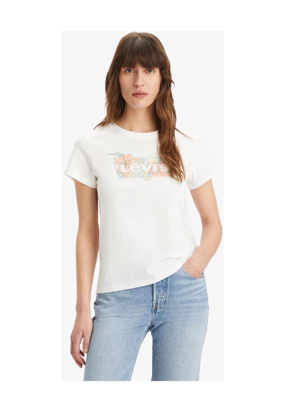 Levi's® T-Shirt Baumwolle Logo-Print für Damen Blitzangebot