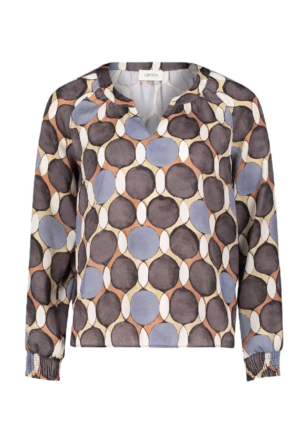 CARTOON Shirtbluse Split-Neck für Damen Speichern exportieren