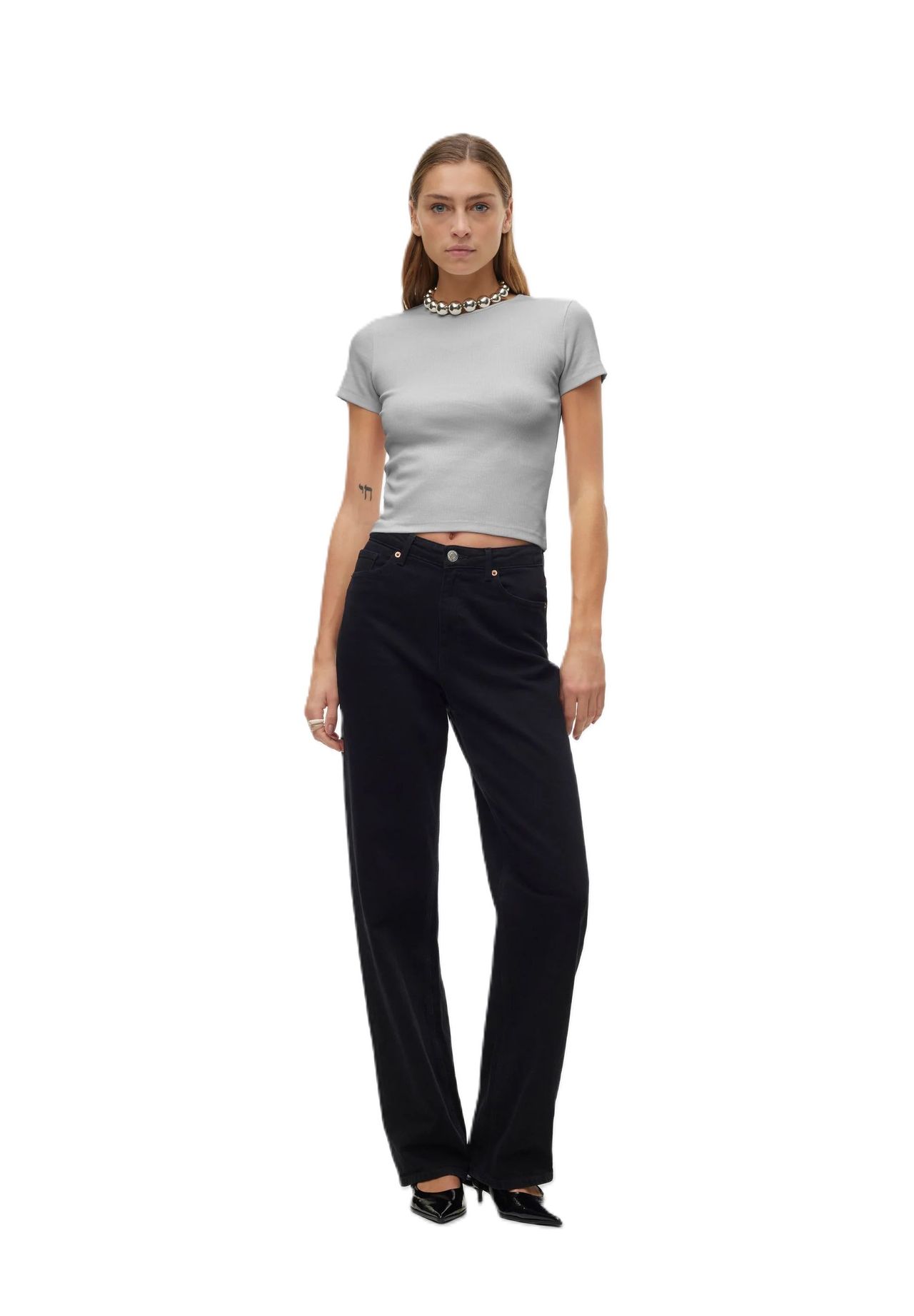 VERO MODA® T-Shirt "Chloe" Rundhals für Damen Heißer Verkauf