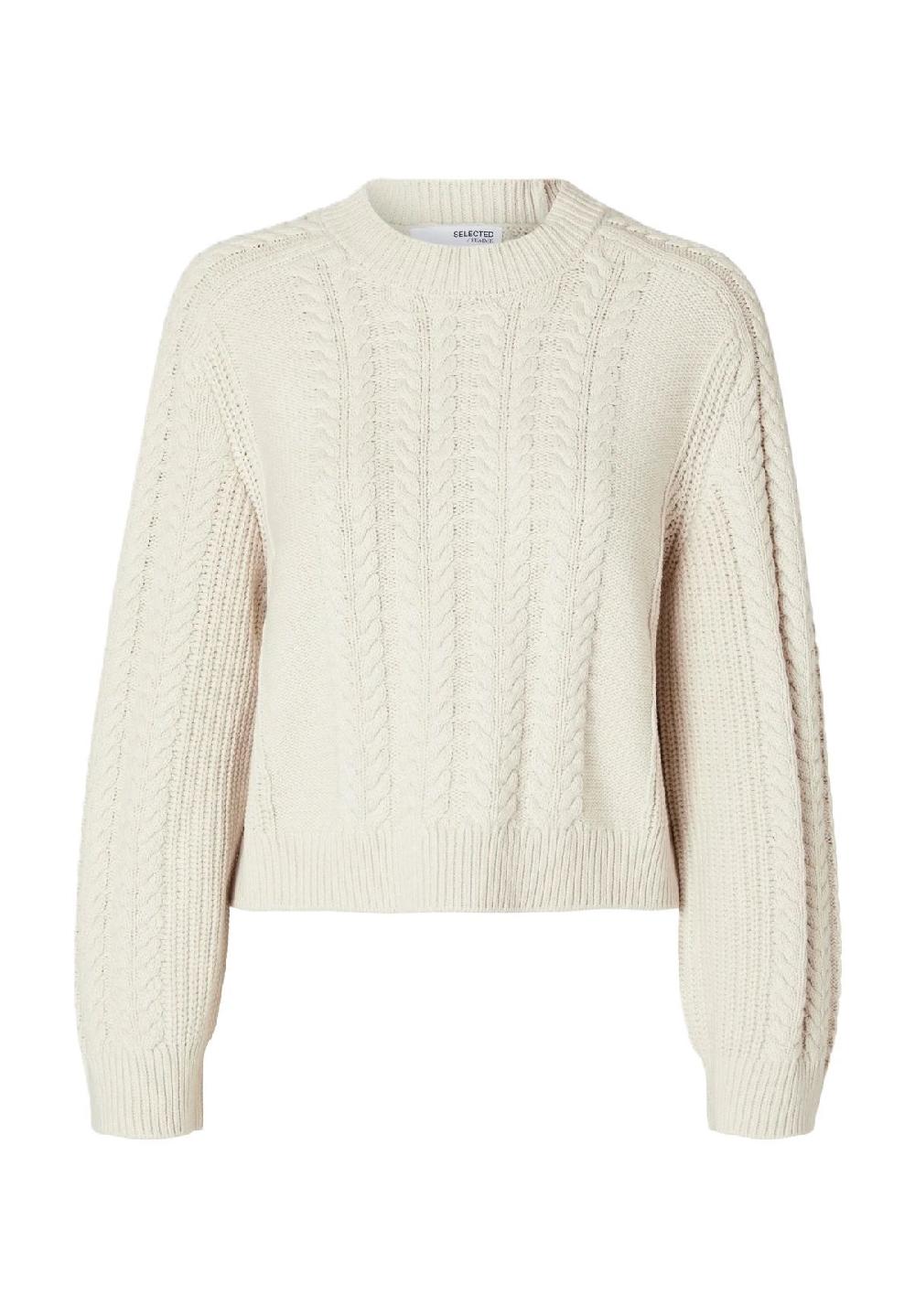 SELECTED FEMME Pullover "Birte" Rippbündchen für Damen Online Outlet