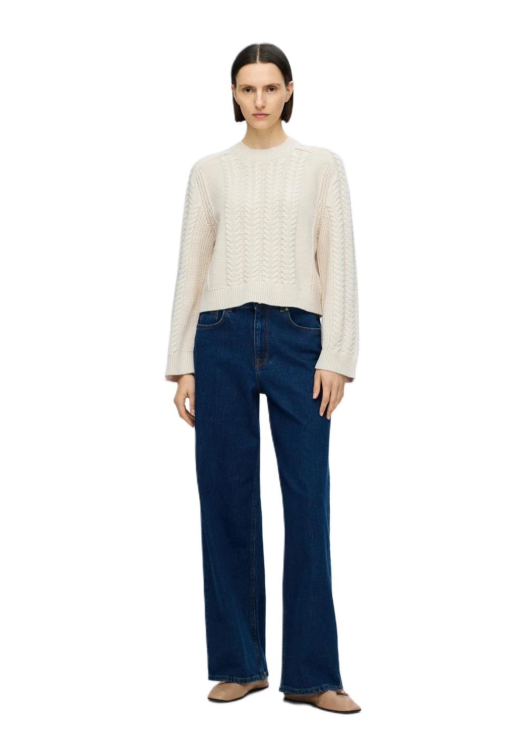 SELECTED FEMME Pullover "Birte" Rippbündchen für Damen Online Outlet