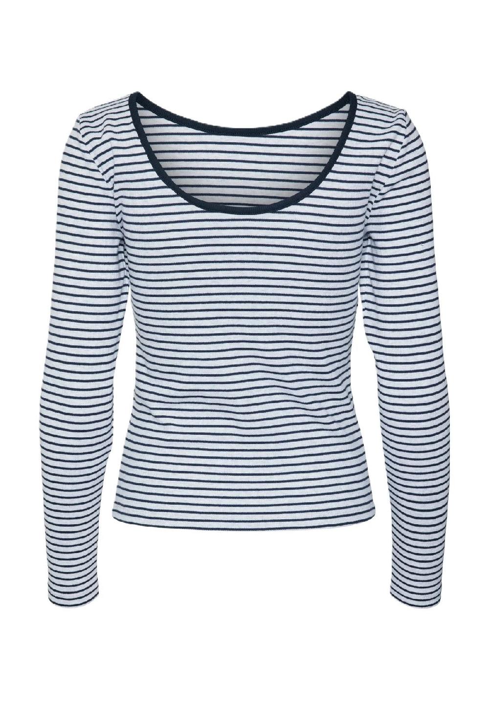 VERO MODA® Langarmshirt "Chloe" U-Ausschnitt für Damen Exklusive Angebote